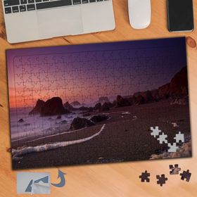 892 Akşam Üstü Deniz Kenarı Manzara 240 Parça Puzzle Yapboz Tablo