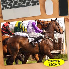 89203737 Hipodromda At Yarışı Gösterisi 240 Parça Puzzle Yapboz