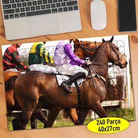 89203737 Hipodromda At Yarışı Gösterisi 240 Parça Puzzle Yapboz