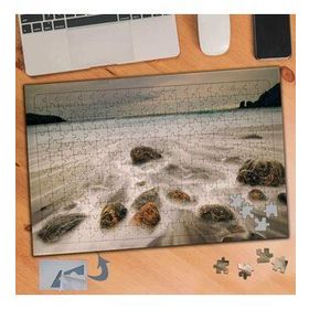 893 Sis Kaplı Kayalıklar Manzara 240 Parça Puzzle Yapboz Tablo