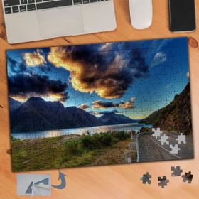894 Deniz Kenarında Uzayan Yol 240 Parça Puzzle Yapboz Tablo