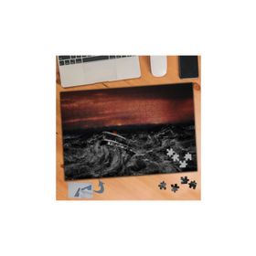 895 Hırçın Dalgalar Arasında Tekne 240 Parça Puzzle Yapboz Tablo
