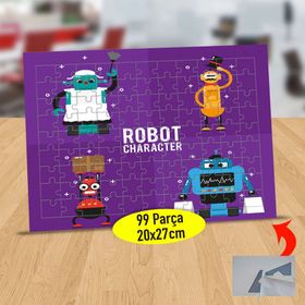 896 Selam Veren Yapay Zeka Robotlar 99 Parça Puzzle Yapboz Tablo