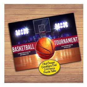899 Basketbol Spor Salonu 24 Parça Çocuklara Özel Yapboz Tablo