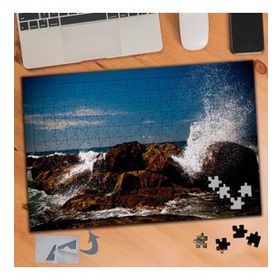 899 Kayalıklara Vuran Hırçın Dalgalar 240 Parça Puzzle Yapboz Tablo