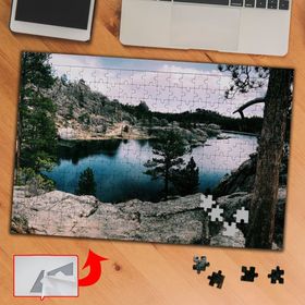 8BDD8 Gölet Çevresindeki Taşlar 240 Parça Puzzle Yapboz Tablo