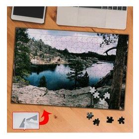 8BDD8 Gölet Çevresindeki Taşlar 240 Parça Puzzle Yapboz Tablo