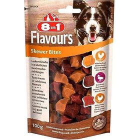 8in1 100 gr Flavours Skewer Bites Kuşbaşı Dilimli Çiğneme Köpek Ödülü
