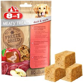 8in1 2x50 gr Freeze Doğal Ördekli ve Elmalı Köpek Ödül Maması