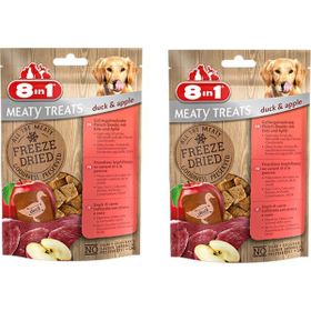 8in1 2x50 gr Freeze Doğal Ördekli ve Elmalı Köpek Ödül Maması