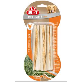 8in1 3'lü 75 gr Delights Bones Biftekli Köpek Ödül Kemiği