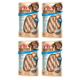 8in1 4x85 gr Tasties Twisters Tavuklu Balıklı Burgu Köpek Ödülü