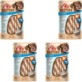 8in1 4x85 gr Tasties Twisters Tavuklu Balıklı Burgu Köpek Ödülü