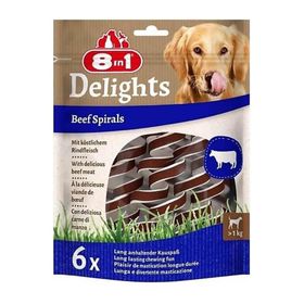 8in1 6'lı Smart Delights Beef Spirals Biftekli Burgu Köpek Ödülü