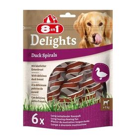 8in1 6x60 gr Delights Duck Spirals Ördekli Burgu Köpek Ödülü