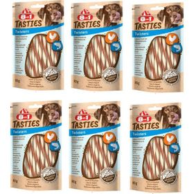 8in1 6x85 gr Tasties Twisters Tavuklu Balıklı Burgu Köpek Ödülü