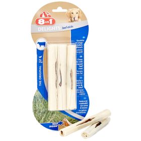 8in1 75 gr Delights Beef Sticks Sığır Etli Çiğneme Çubukları
