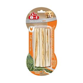 8in1 Delights Bones 75 gr 3'lü Köpekler için Tavuklu Ağız Bakım Kemiği
