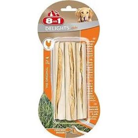 8in1 Delights Bones 75 gr 3'lü Köpekler için Tavuklu Ağız Bakım Kemiği