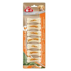 8in1 Delights Bones 7'li 140 gr Tavuk Etli Köpek Kemiği