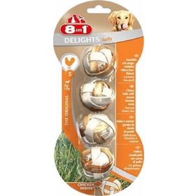 8in1 Delights Bones Tavuklu Örme Top Kemik 36 gr Köpek Ödülü