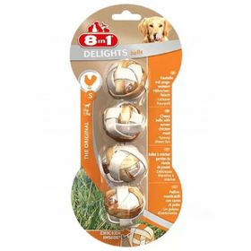 8in1 Delights Bones Tavuklu Örme Top Kemik 36 gr Köpek Ödülü