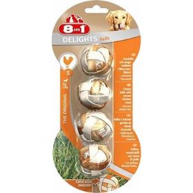 8in1 Delights Bones Tavuklu Örme Top Kemik 36 gr Köpek Ödülü