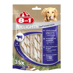 8in1 Delights Köpekler İçin Biftekli 35 Adet Ödül Çubuğu