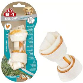 8in1 Delights Pro S Dental Düğümlü Tavuk Etli 35 gr Köpek Kemiği
