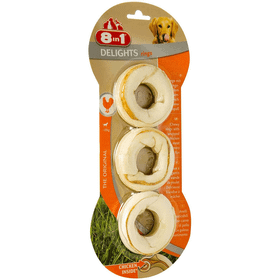 8in1 Delights Rings Tavuklu 119 gr Köpek Ödülü