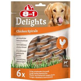 8İn1 Delights Tavuklu 6'lı Burgu Köpek Ödülü