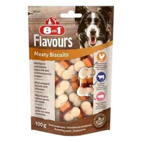 8in1 Flavours Meaty Biscuits 85 gr Köpek Ödülü