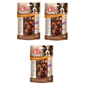 8in1 Flavours Skewer Bites 3x100 gr Köpek Ödülü