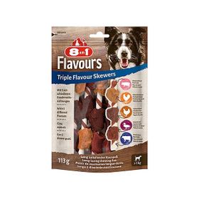 8in1 Flavours Skewer Bites 3x100 gr Köpek Ödülü