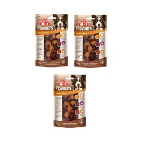 8in1 Flavours Skewer Bites 3x100 gr Köpek Ödülü