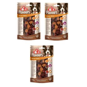 8in1 Flavours Skewer Bites 3x100 gr Köpek Ödülü