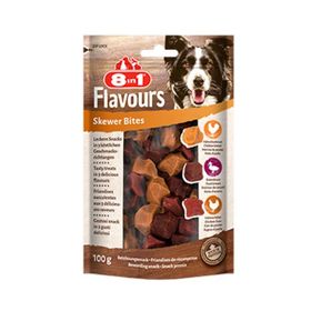 8in1 Flavours Skewer Bites Kuşbaşı Dilimli 100 GR Çiğneme Köpek Ödül Maması