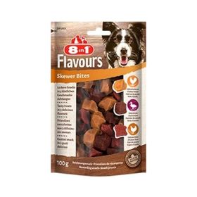 8in1 Flavours Skewer Bites Kuşbaşı Dilimli 100 GR Çiğneme Köpek Ödül Maması