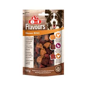 8in1 Flavours Skewer Bites Kuşbaşı Dilimli 100 GR Çiğneme Köpek Ödül Maması