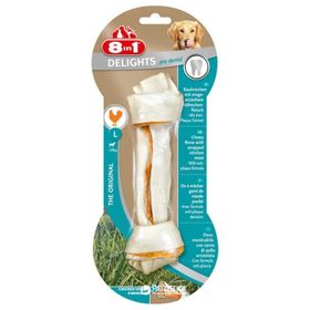 8in1 Large Delights Dental Bones Düğümlü Tavuklu 100 gr Pres Kemik