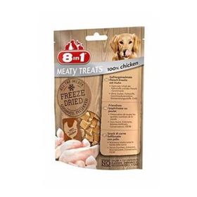 8in1 Meaty Treats 50 gr Dondurularak Kurutulmuş Tavuk Köpek Ödülü