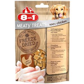8in1 Meaty Treats 50 gr Dondurularak Kurutulmuş Tavuk Köpek Ödülü