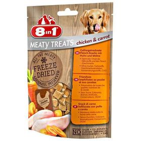 8in1 Meaty Treats 661442 Tavuk Etli ve Havuç Kurutulmuş Tahılsız 50 gr Köpek Ödülü