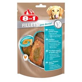 8in1 Poch Fillets Pro Dental Nane Aromalı 80 gr Köpek Ödülü