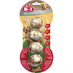 8in1 Small 4 Adet Delights Bones Köpekler İçin Çiğneme Topu