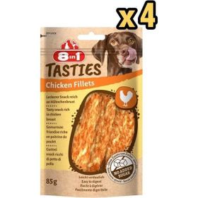 8in1 Tasties Chicken Fillets Tavuk Fileto 4x85 gr Köpek Ödülü