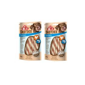 8in1 Tasties Twisters Tavuk Ve Balıklı 2x85 gr Köpek Ödülü