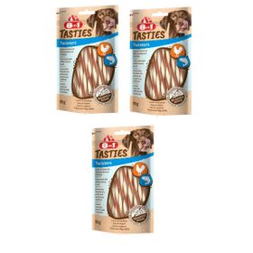 8in1 Tasties Twisters Tavuk Ve Balıklı 3x85 gr Köpek Ödülü