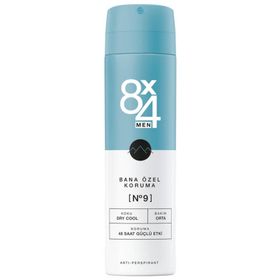 8x4 Dry Cool 150 ml Erkek Sprey Deodorant