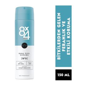 8x4 Dry Cool 150 ml Erkek Sprey Deodorant